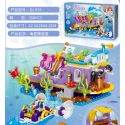 ZHEGAO QL1155 1155 non Lego NGÔI NHÀ CỦA STARFISH LOOKOUT bộ đồ chơi xếp lắp ráp ghép mô hình Disney Princess WINDSOR CASTLE Công Chúa 358 khối