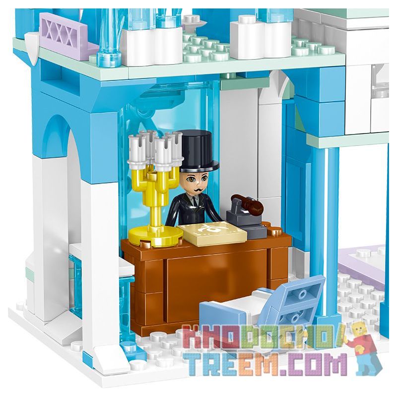 ZHEGAO QL1143 1143 non  LÂU ĐÀI PODEL bộ đồ chơi xếp lắp ráp ghép mô hình Disney Princess WINDSOR CASTLE Công Chúa 801 khối