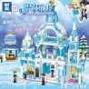 ZHEGAO QL1143 1143 non  LÂU ĐÀI PODEL bộ đồ chơi xếp lắp ráp ghép mô hình Disney Princess WINDSOR CASTLE Công Chúa 801 khối
