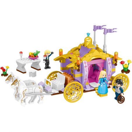 ZHEGAO QL1117 1117 non  ROYAL CAR. bộ đồ chơi xếp lắp ráp ghép mô hình Girl WINDSOR CASTLE Con Gái 362 khối