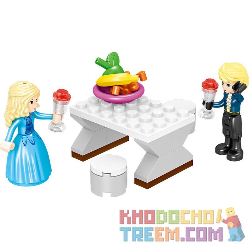 ZHEGAO QL1117 1117 non  ROYAL CAR. bộ đồ chơi xếp lắp ráp ghép mô hình Girl WINDSOR CASTLE Con Gái 362 khối