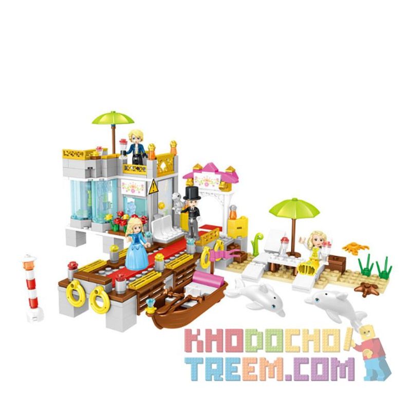 ZHEGAO QL1118 1118 Xếp hình kiểu Lego Windsor Castle Fairy Island Holiday Home Nhà Nghỉ Mát ở Đảo Tiên 420 khối ZHEGAO QL1118 1118 Xếp hình kiểu Lego Windsor Castle Fairy Island Holiday Home Nhà Nghỉ Mát ở Đảo Tiên 420 khối