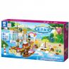 ZHEGAO QL1118 1118 non  NHÀ NGHỈ MÁT Ở ĐẢO TIÊN bộ đồ chơi xếp lắp ráp ghép mô hình Girl WINDSOR CASTLE Con Gái 420 khối