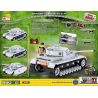 COBI 2481 non  XE TĂNG BỐN bộ đồ chơi xếp lắp ráp ghép mô hình Military Army PANZER IV AUSF.FI/G/ H Quân Sự Bộ Đội 490 khối
