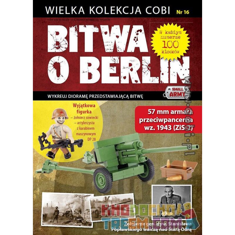 COBI WD-5565 5565 WD5565 Xếp hình kiểu Lego MILITARY ARMY ZiS-2 - Battle Of Berlin No. 16 ZiS-2-Battle Of Berlin No. 16 ZiS-2-Trận Berlin Số 16 100 khối COBI WD-5565 5565 WD5565 Xếp hình kiểu Lego MILITARY ARMY ZiS-2 - Battle Of Berlin No. 16 ZiS-2-Battle Of Berlin No. 16 ZiS-2-Trận Berlin Số 16 100 khối