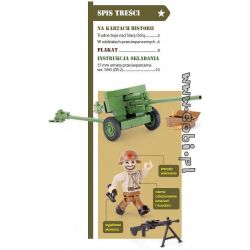 COBI WD-5565 5565 WD5565 non  ZIS-2-TRẬN BERLIN SỐ 16 bộ đồ chơi xếp lắp ráp ghép mô hình Military Army ZIS-2 BATTLE OF BERLIN NO. 16 Quân Sự Bộ Đội 100 khối