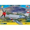 COBI 5513 non  MÁY BAY CHIẾN ĐẤU P-51 MUSTANG bộ đồ chơi xếp lắp ráp ghép mô hình Military Army NORTH AMERICAN P-51C MUSTANG Quân Sự Bộ Đội 250 khối