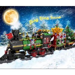 MouldKing 12012 Mould King 12012 non  CHUYẾN TÀU GIÁNG SINH bộ đồ chơi xếp lắp ráp ghép mô hình Seasonal MERRY CHRISTMAS Mùa Lễ Hội 1296 khối