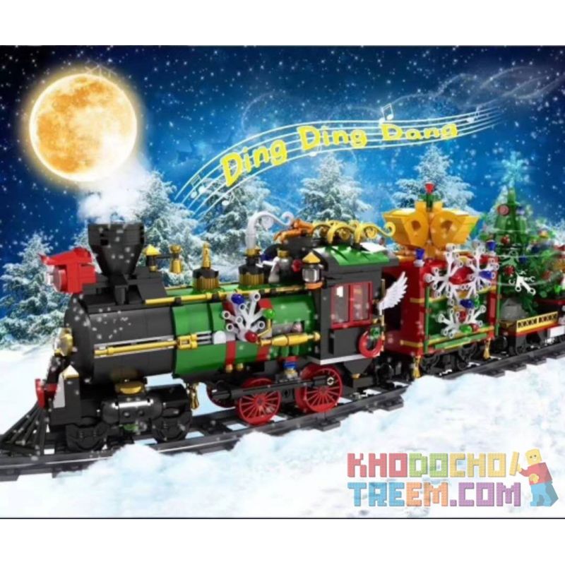 MOULDKING MOULD KING 12012 Xếp hình kiểu Lego SEASONAL Merry Christmas Yuxing Christmas Christmas Train Chuyến Tàu Giáng Sinh 1296 khối MOULDKING MOULD KING 12012 Xếp hình kiểu Lego SEASONAL Merry Christmas Yuxing Christmas Christmas Train Chuyến Tàu Giáng Sinh 1296 khối