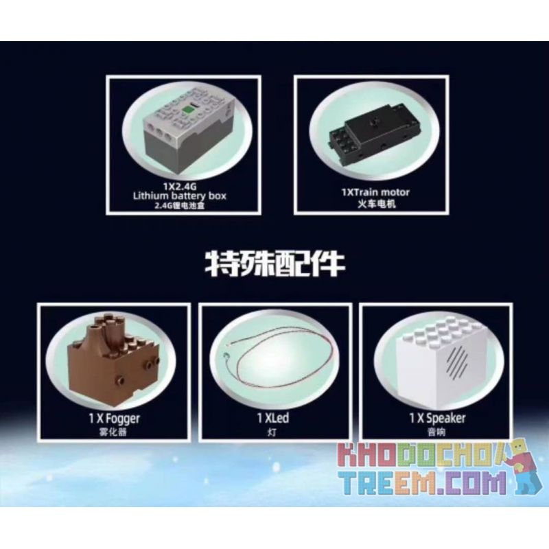 MouldKing 12012 Mould King 12012 non  CHUYẾN TÀU GIÁNG SINH bộ đồ chơi xếp lắp ráp ghép mô hình Seasonal MERRY CHRISTMAS Mùa Lễ Hội 1296 khối