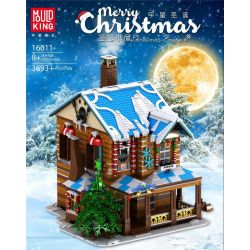 MouldKing 16011 Mould King 16011 non  NHÀ TRANH GIÁNG SINH bộ đồ chơi xếp lắp ráp ghép mô hình Seasonal MERRY CHRISTMAS CHRISTMAS HOUSE Mùa Lễ Hội 3693 khối