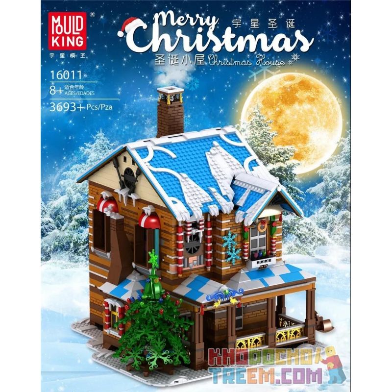 MOULDKING MOULD KING 16011 Xếp hình kiểu Lego SEASONAL Merry Christmas Christmas House Yuxing Christmas Christmas Cottage Nhà Tranh Giáng Sinh 3693 khối MOULDKING MOULD KING 16011 Xếp hình kiểu Lego SEASONAL Merry Christmas Christmas House Yuxing Christmas Christmas Cottage Nhà Tranh Giáng Sinh 3693 khối