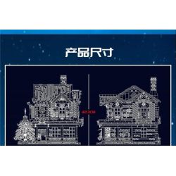 MouldKing 16011 Mould King 16011 non  NHÀ TRANH GIÁNG SINH bộ đồ chơi xếp lắp ráp ghép mô hình Seasonal MERRY CHRISTMAS CHRISTMAS HOUSE Mùa Lễ Hội 3693 khối