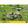 COBI 2368 non  XE TRINH SÁT M3 bộ đồ chơi xếp lắp ráp ghép mô hình Military Army M3 SCOUT CAR Quân Sự Bộ Đội 300 khối