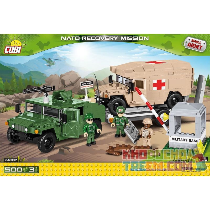 COBI 24307 Xếp hình kiểu Lego MILITARY ARMY NATO Recovery Mission NATO Rescue Mission Nhiệm Vụ Giải Cứu NATO 500 khối COBI 24307 Xếp hình kiểu Lego MILITARY ARMY NATO Recovery Mission NATO Rescue Mission Nhiệm Vụ Giải Cứu NATO 500 khối