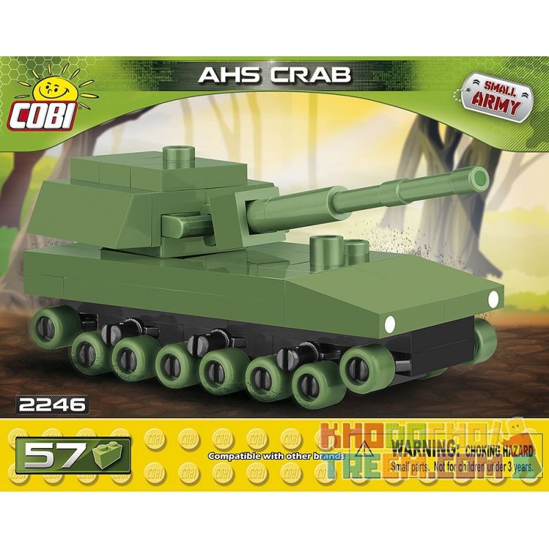 COBI 2246 non Lego BỂ MINI AHS KRAB bộ đồ chơi xếp lắp ráp ghép mô hình Military Army AHS CRAB NANO Quân Sự Bộ Đội 57 khối