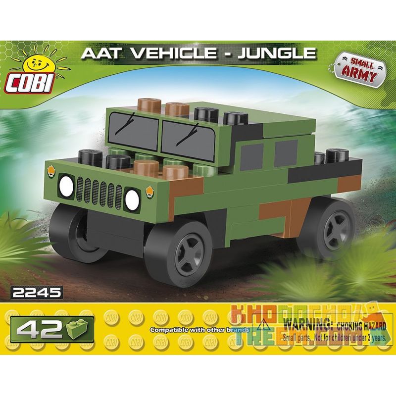 COBI 2245 Xếp hình kiểu Lego MILITARY ARMY NATO AAT Vehicle Jungle Nano NATO Armored All-terrain Vehicle Jungle Mini NATO Bọc Thép Xe Mọi địa Hình Rừng Mini 42 khối COBI 2245 Xếp hình kiểu Lego MILITARY ARMY NATO AAT Vehicle Jungle Nano NATO Armored All-terrain Vehicle Jungle Mini NATO Bọc Thép Xe Mọi địa Hình Rừng Mini 42 khối