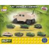 COBI 2244 non  NATO BỌC THÉP XE ĐỊA HÌNH SA MẠC MINI bộ đồ chơi xếp lắp ráp ghép mô hình Military Army NATO AAT VEHICLE DESERT NANO Quân Sự Bộ Đội 42 khối