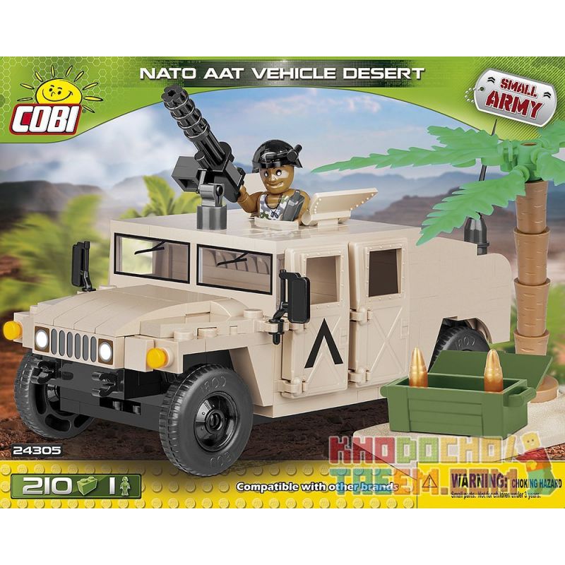 COBI 24305 Xếp hình kiểu Lego MILITARY ARMY NATO AAT Vehicle Desert NATO Armored All-terrain Vehicle Desert NATO Bọc Thép Xe địa Hình Sa Mạc 210 khối COBI 24305 Xếp hình kiểu Lego MILITARY ARMY NATO AAT Vehicle Desert NATO Armored All-terrain Vehicle Desert NATO Bọc Thép Xe địa Hình Sa Mạc 210 khối