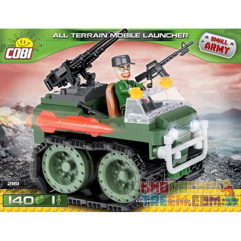 COBI 2161 Xếp hình kiểu Lego MILITARY ARMY All Terrain Mobile Launcher All Terrain Rocket Launcher Bệ Phóng Tên Lửa Mọi địa Hình 140 khối COBI 2161 Xếp hình kiểu Lego MILITARY ARMY All Terrain Mobile Launcher All Terrain Rocket Launcher Bệ Phóng Tên Lửa Mọi địa Hình 140 khối