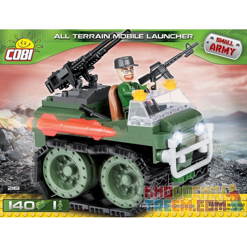 COBI 2161 non Lego BỆ PHÓNG TÊN LỬA MỌI ĐỊA HÌNH bộ đồ chơi xếp lắp ráp ghép mô hình Military Army ALL TERRAIN MOBILE LAUNCHER Quân Sự Bộ Đội 140 khối