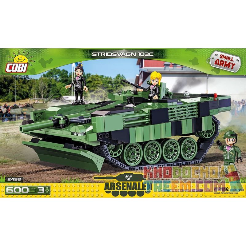 COBI 2498 Xếp hình kiểu Lego MILITARY ARMY Stridsvagn 103C S Tank Xe Tăng S 600 khối COBI 2498 Xếp hình kiểu Lego MILITARY ARMY Stridsvagn 103C S Tank Xe Tăng S 600 khối