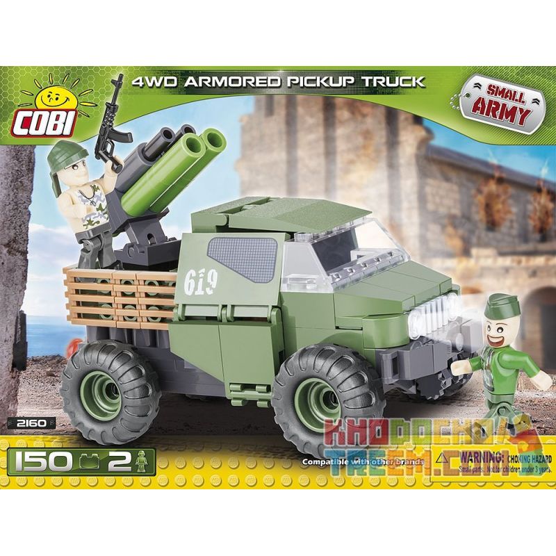 COBI 2160 Xếp hình kiểu Lego MILITARY ARMY 4 WD Armored Pickup Truck Xe Bán Tải Bọc Thép 4 WD COBI 2160 Xếp hình kiểu Lego MILITARY ARMY 4 WD Armored Pickup Truck Xe Bán Tải Bọc Thép 4 WD