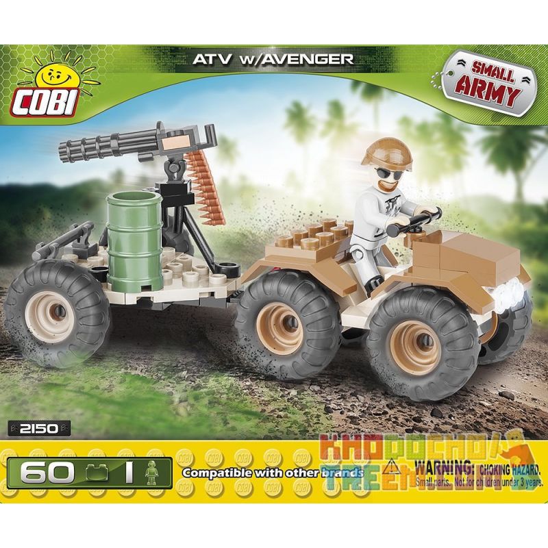 COBI 2150 non Lego BẢO TÀNG ALL-TOP W AVENGERS bộ đồ chơi xếp lắp ráp ghép mô hình Military Army ATV W/AVANGER Quân Sự Bộ Đội 60 khối