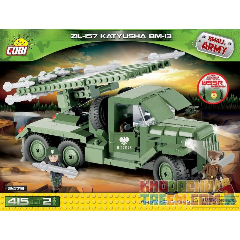 COBI 2479 Xếp hình kiểu Lego MILITARY ARMY Zil 157 Katyusha BM-13 BM-13 Katyusha Rocket Launcher Bệ Phóng Tên Lửa BM-13 Katyusha 415 khối COBI 2479 Xếp hình kiểu Lego MILITARY ARMY Zil 157 Katyusha BM-13 BM-13 Katyusha Rocket Launcher Bệ Phóng Tên Lửa BM-13 Katyusha 415 khối