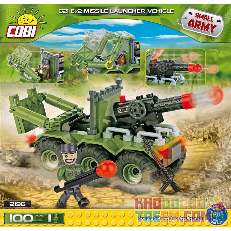 COBI 2196 non  BỆ PHÓNG TÊN LỬA G21 6X2 bộ đồ chơi xếp lắp ráp ghép mô hình Military Army G21 6X2 MISSILE LAUNCHER VEHICLE Quân Sự Bộ Đội 100 khối COBI 2196 non  BỆ PHÓNG TÊN LỬA G21 6X2 bộ đồ chơi xếp lắp ráp ghép mô hình Military Army G21 6X2 MISSILE LAUNCHER VEHICLE Quân Sự Bộ Đội 100 khối