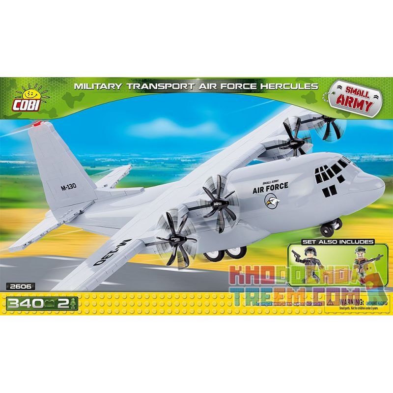 COBI 2606 Xếp hình kiểu Lego MILITARY ARMY Military Transport Air Force Hercules Hercules Transport Vận Tải Hercules 340 khối COBI 2606 Xếp hình kiểu Lego MILITARY ARMY Military Transport Air Force Hercules Hercules Transport Vận Tải Hercules 340 khối