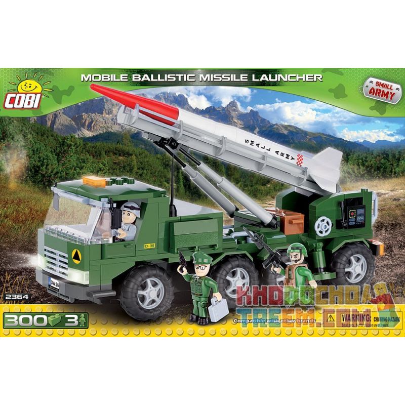 COBI 2364 Xếp hình kiểu Lego MILITARY ARMY Mobile Ballistic Missile Launcher Mobile Ballistic Missile Launch Vehicle Xe Phóng Tên Lửa đạn đạo Di động 300 khối COBI 2364 Xếp hình kiểu Lego MILITARY ARMY Mobile Ballistic Missile Launcher Mobile Ballistic Missile Launch Vehicle Xe Phóng Tên Lửa đạn đạo Di động 300 khối