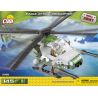 COBI 2362 non  TRỰC THĂNG TẤN CÔNG ĐẠI BÀNG bộ đồ chơi xếp lắp ráp ghép mô hình Military Army EAGLE ATTACK HELICOPTER Quân Sự Bộ Đội 150 khối