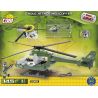 COBI 2362 non  TRỰC THĂNG TẤN CÔNG ĐẠI BÀNG bộ đồ chơi xếp lắp ráp ghép mô hình Military Army EAGLE ATTACK HELICOPTER Quân Sự Bộ Đội 150 khối