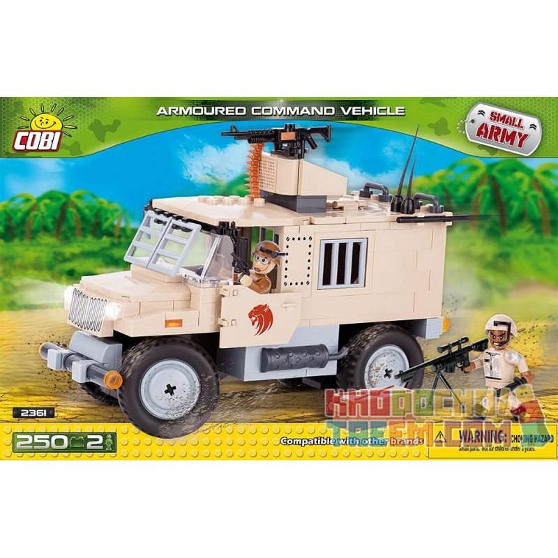 COBI 2361 non Lego XE CHỈ HUY BỌC THÉP bộ đồ chơi xếp lắp ráp ghép mô hình Military Army ARMOURED COMMAND VEHICLE Quân Sự Bộ Đội 250 khối