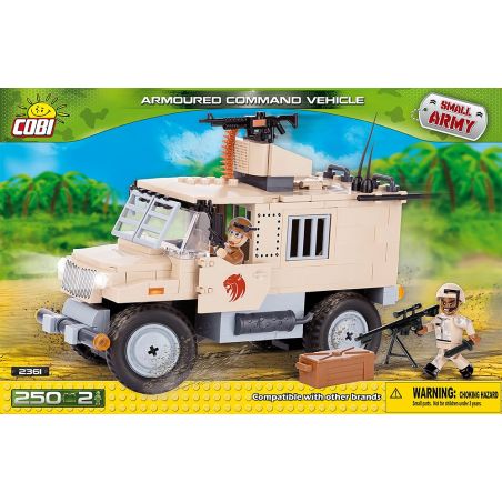COBI 2361 non  XE CHỈ HUY BỌC THÉP bộ đồ chơi xếp lắp ráp ghép mô hình Military Army ARMOURED COMMAND VEHICLE Quân Sự Bộ Đội 250 khối