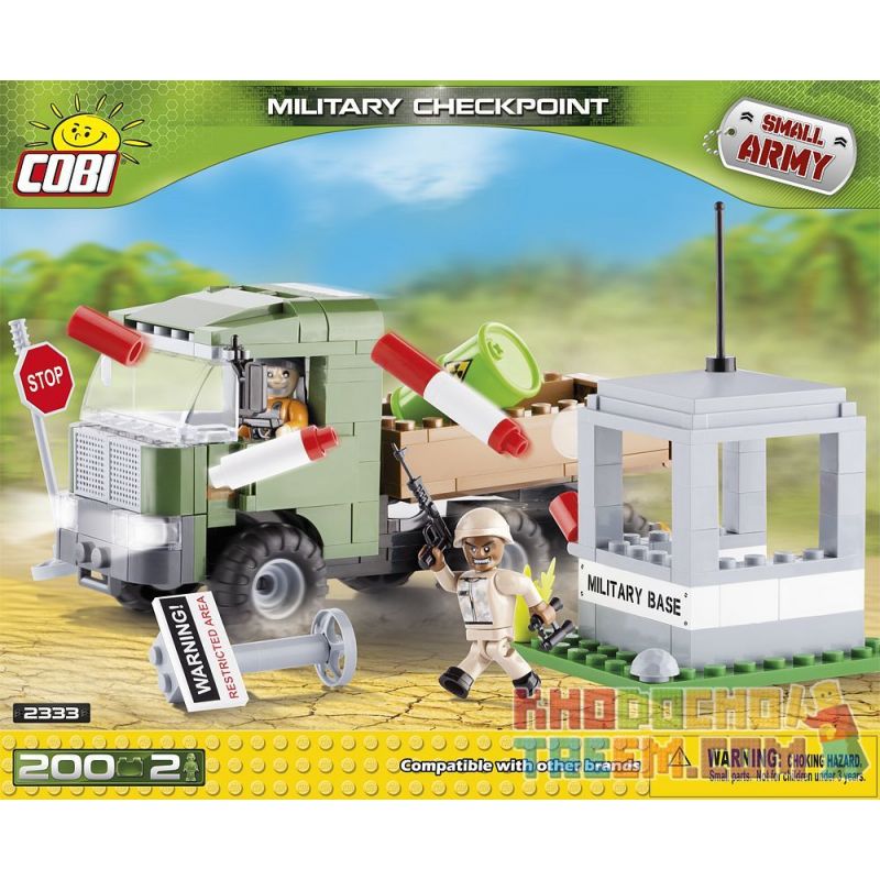COBI 2333 Xếp hình kiểu Lego MILITARY ARMY Military Checkpoint Trạm Kiểm Soát Quân Sự 200 khối COBI 2333 Xếp hình kiểu Lego MILITARY ARMY Military Checkpoint Trạm Kiểm Soát Quân Sự 200 khối