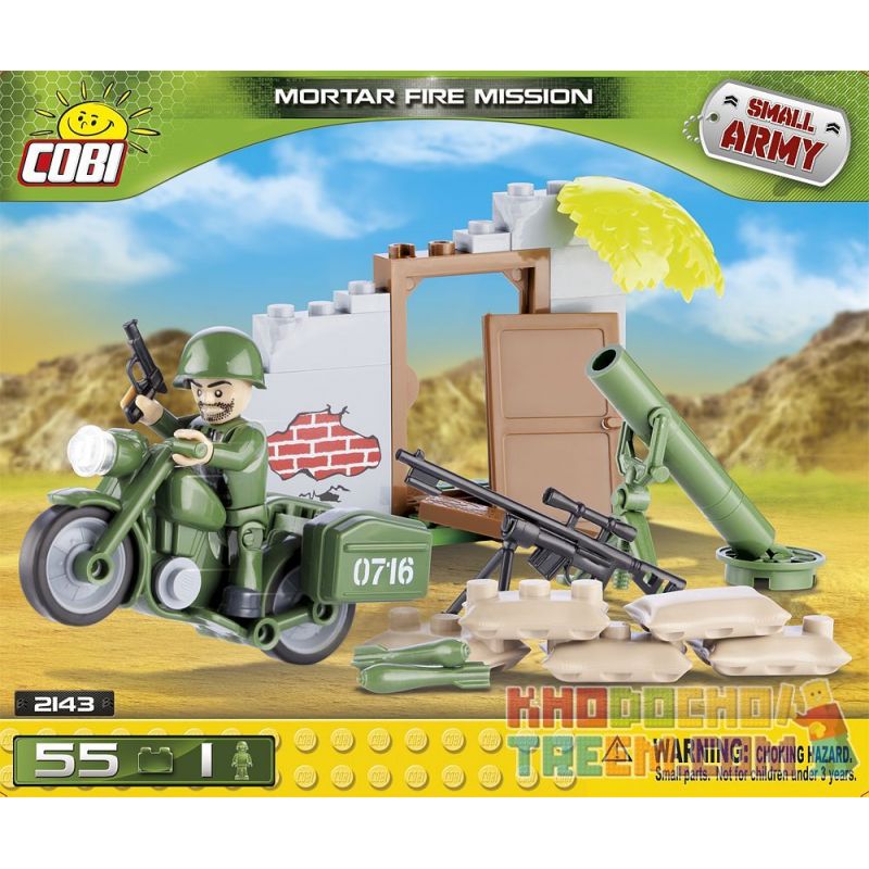COBI 2143 Xếp hình kiểu Lego MILITARY ARMY Mortar Fire Mission Mortar Mission Nhiệm Vụ Cối 55 khối COBI 2143 Xếp hình kiểu Lego MILITARY ARMY Mortar Fire Mission Mortar Mission Nhiệm Vụ Cối 55 khối