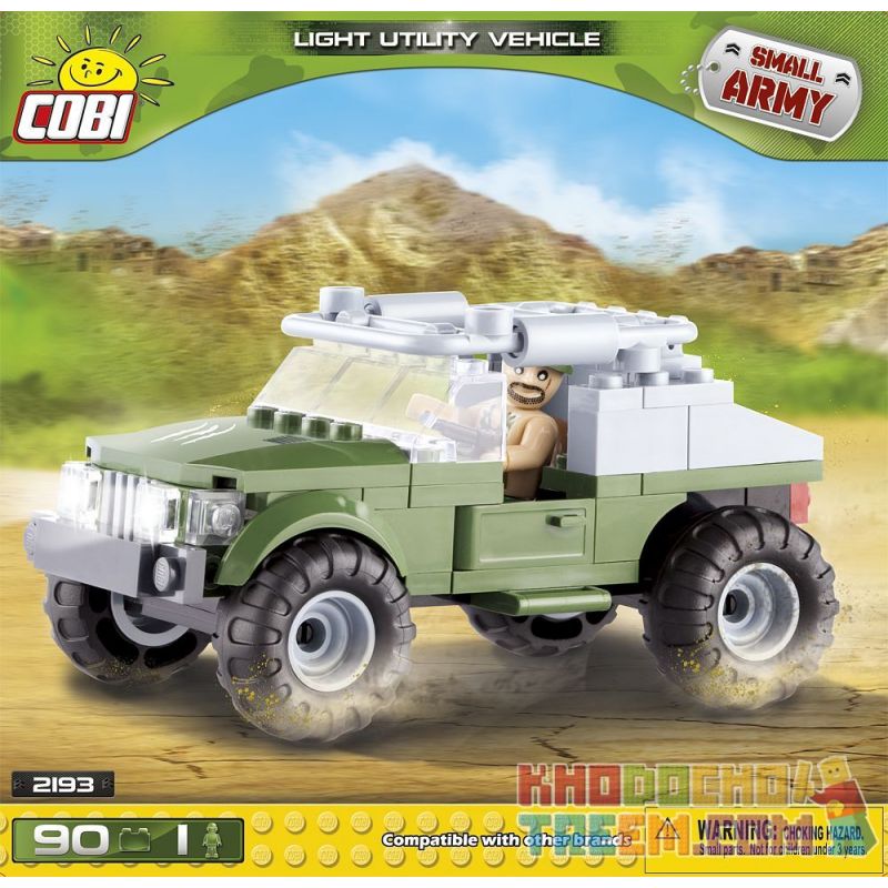COBI 2193 non Lego XE TIỆN ÍCH NHẸ bộ đồ chơi xếp lắp ráp ghép mô hình Military Army LIGHT UTILITY VEHICLE Quân Sự Bộ Đội 90 khối