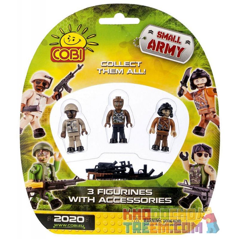 COBI 2020 non Lego 3 NHÂN VẬT NHỎ VÀ PHỤ KIỆN bộ đồ chơi xếp lắp ráp ghép mô hình Military Army 3 FIGURINES & ACCESSORIES Quân Sự Bộ Đội