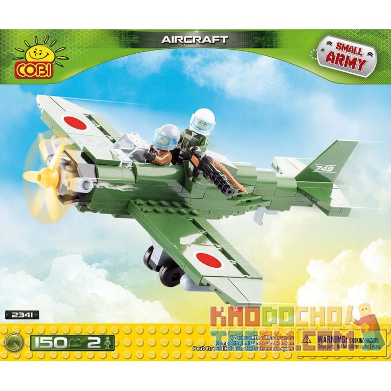 COBI 2341 non Lego MÁY BAY NHẬT BẢN bộ đồ chơi xếp lắp ráp ghép mô hình Military Army JAPAN AIRCRAFT Quân Sự Bộ Đội 150 khối