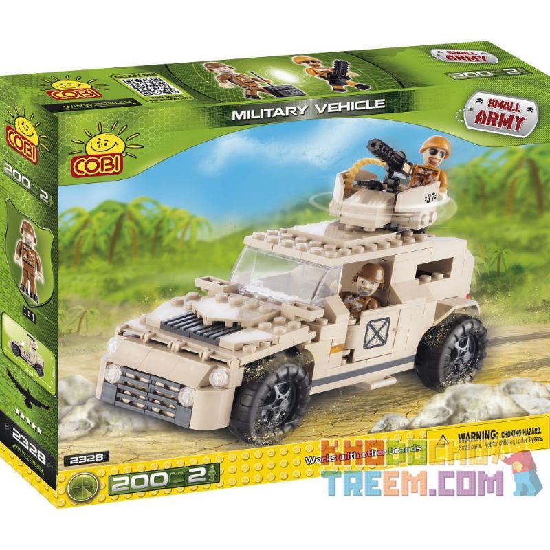 COBI 2328 non Lego XE QUÂN SỰ bộ đồ chơi xếp lắp ráp ghép mô hình Military Army MILITARY VEHICLE Quân Sự Bộ Đội 200 khối