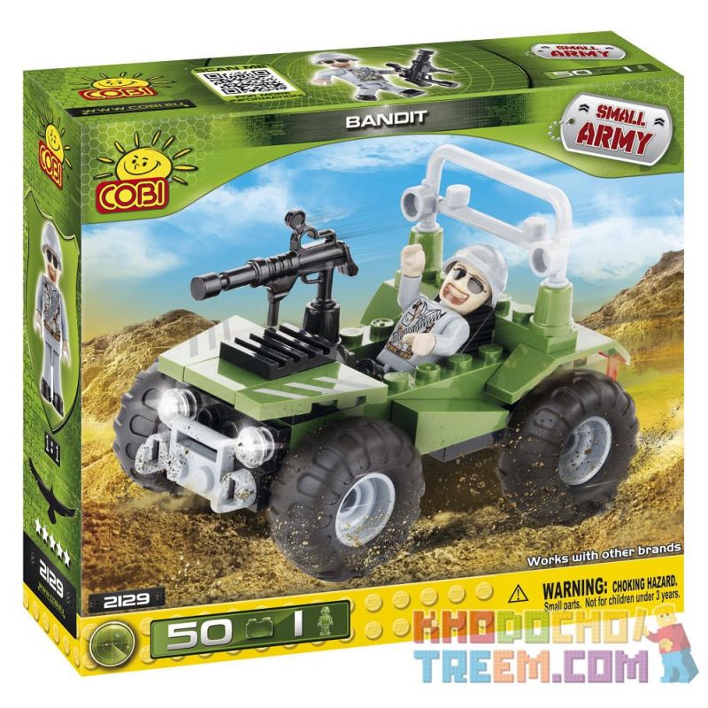 COBI 2129 non Lego TÊN CƯỚP bộ đồ chơi xếp lắp ráp ghép mô hình Military Army BANDIT Quân Sự Bộ Đội 50 khối