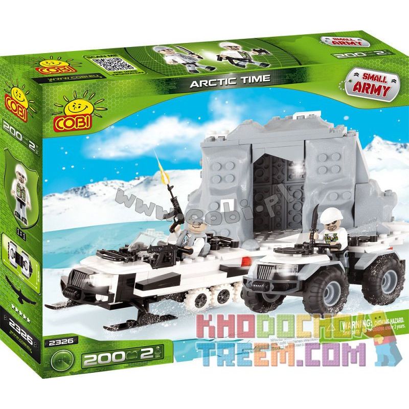 COBI 2326 non Lego THỜI GIAN ĐỊA CỰC bộ đồ chơi xếp lắp ráp ghép mô hình Military Army ARCTIC TIME Quân Sự Bộ Đội 200 khối