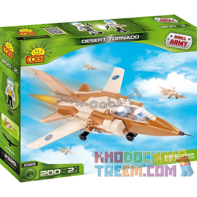 COBI 2325 Xếp hình kiểu Lego MILITARY ARMY Desert Tornado Fighter Lốc Xoáy Sa Mạc 200 khối COBI 2325 Xếp hình kiểu Lego MILITARY ARMY Desert Tornado Fighter Lốc Xoáy Sa Mạc 200 khối