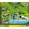 COBI 2319 non  THỦY PHI CƠ bộ đồ chơi xếp lắp ráp ghép mô hình Military Army HOVERCRAFT Quân Sự Bộ Đội 150 khối