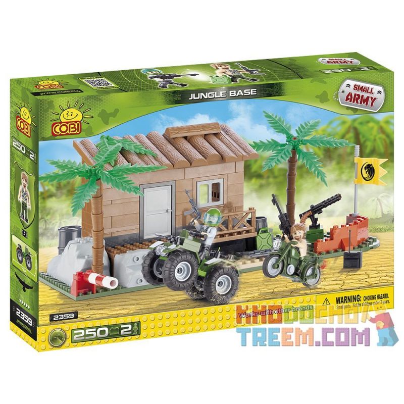 COBI 2359 Xếp hình kiểu Lego MILITARY ARMY Jungle Base Căn Cứ Rừng 250 khối COBI 2359 Xếp hình kiểu Lego MILITARY ARMY Jungle Base Căn Cứ Rừng 250 khối