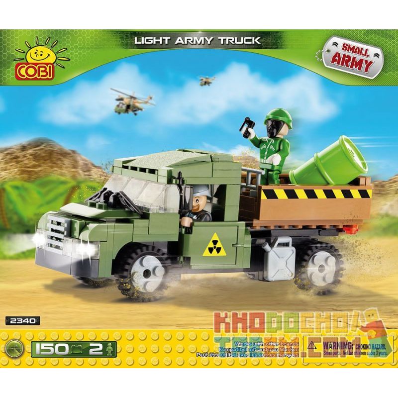 COBI 2340 Xếp hình kiểu Lego MILITARY ARMY Light Army Truck Xe Tải Quân đội Hạng Nhẹ 150 khối COBI 2340 Xếp hình kiểu Lego MILITARY ARMY Light Army Truck Xe Tải Quân đội Hạng Nhẹ 150 khối