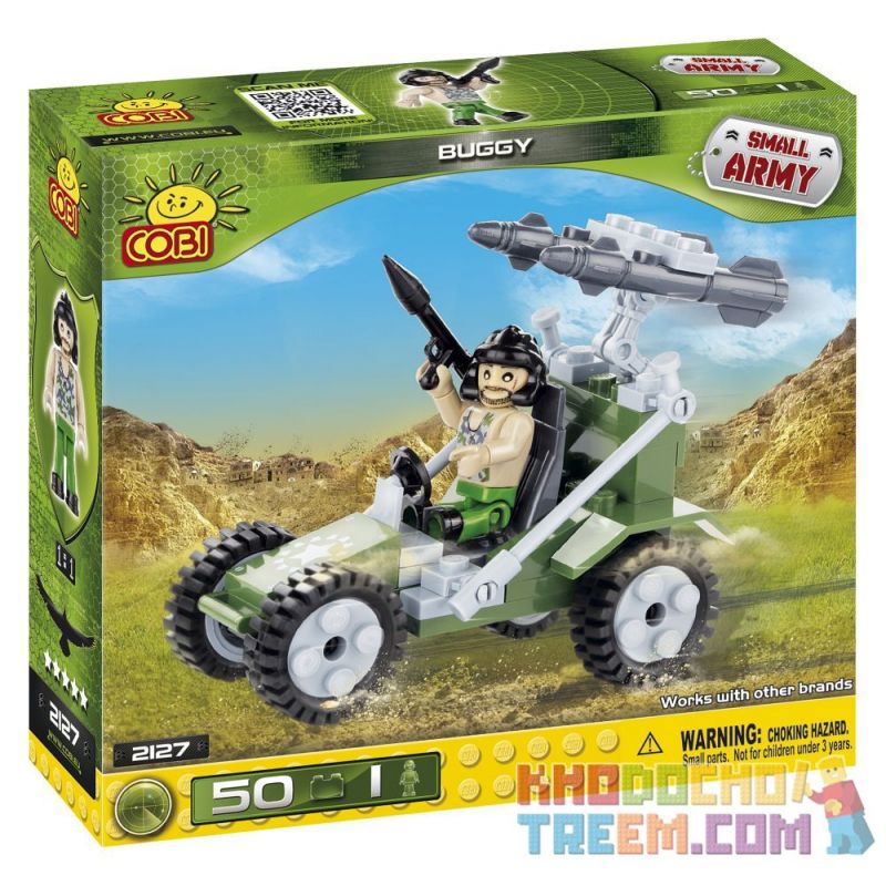 COBI 2127 non Lego SUV. bộ đồ chơi xếp lắp ráp ghép mô hình Military Army BUGGY Quân Sự Bộ Đội 50 khối
