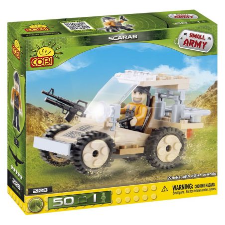 COBI 2128 non  CON CUA bộ đồ chơi xếp lắp ráp ghép mô hình Military Army SCARAB Quân Sự Bộ Đội 50 khối